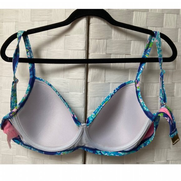 Lilly Pulitzer Swom Bra Blue Floral 34 D - Picture 5 of 5